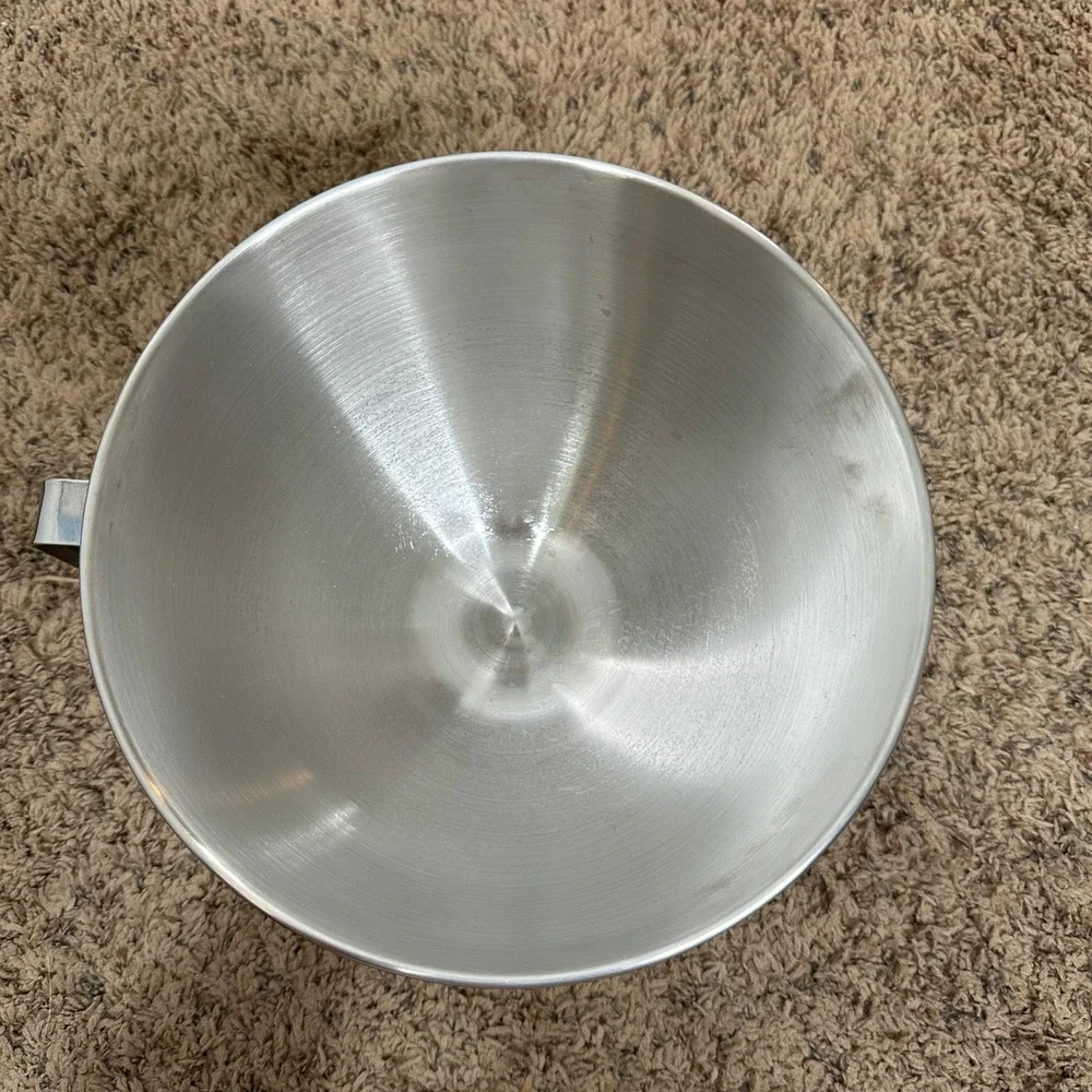 KitchenAid 4.5 Quart Stainless Steel Mixing Bowl with Handle for Tilt-Head Mixer